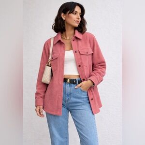 Bluenotes Pink Collared Shirt jacket